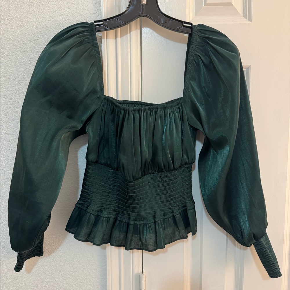 Lovers + Friends Green Top